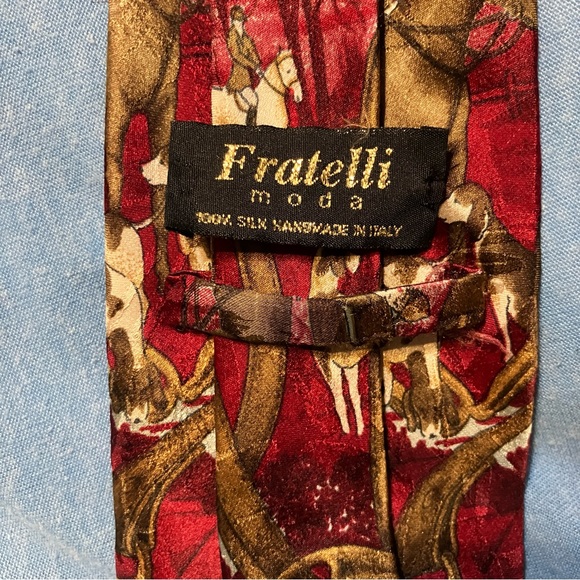 Western Equestrian Horse Themed Ties Set of Five (5) - Picture 6 of 12